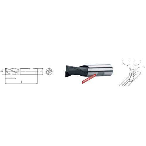  AlTiN HSSE PM - Typ N ELMAG HSSE PM-Langlochfräser DIN 327 Ø 22,0mm (2 Schneiden) 12415911