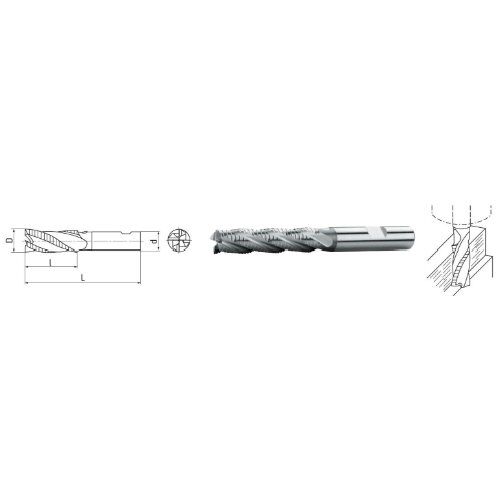  HSS Co8 - Typ NR ELMAG HSS Co8-Schaftfräser DIN 844 Ø 18,0mm (lang) 12415877