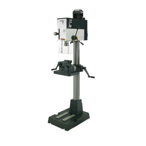  Säulen-Bohrmaschinen ELMAG PREMIUM Highspeed-Säulenbohrmaschine Mod.F28 PGM inkl. schwenkb. Schraubstocktisch 12417425