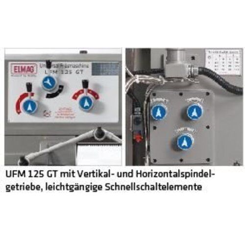  UFM 125 \ 125 GT ELMAG Universal-Fräsmaschine Mod.UFM 125 GT inkl. 3-Achs-Positionsanzeige SINO' 12417434
