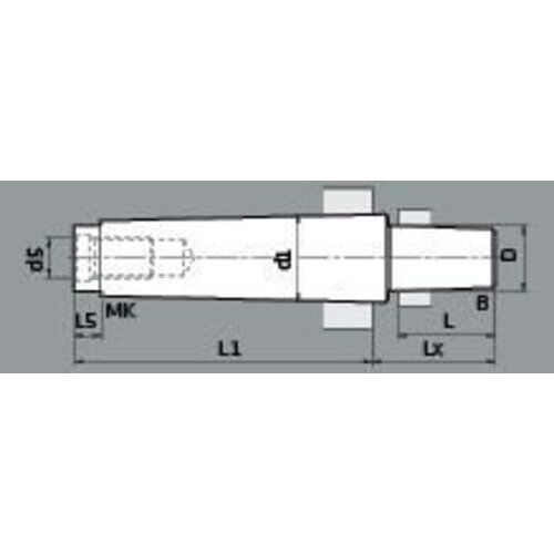  Kegeldorne mit Anzugsgewinde ELMAG Kegeldorn MK 3 / B 16 m. IG M12 Type 9809005 12417858
