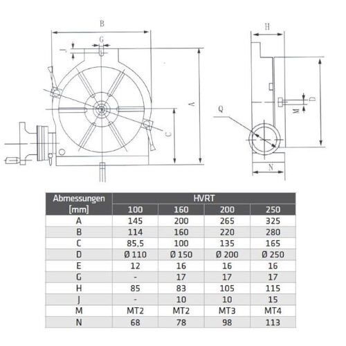 Rundtische HVRT ELMAG Rundtisch horizontal/vertikal Mod.HVRT 160, inkl. Planscheibe 12417928