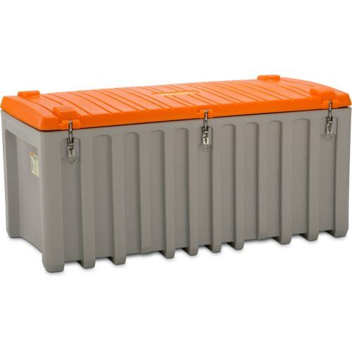  445 - Werkzeugboxen Cemo CEMbox 750 l, grau/orange, 170x84x80 cm 12383817