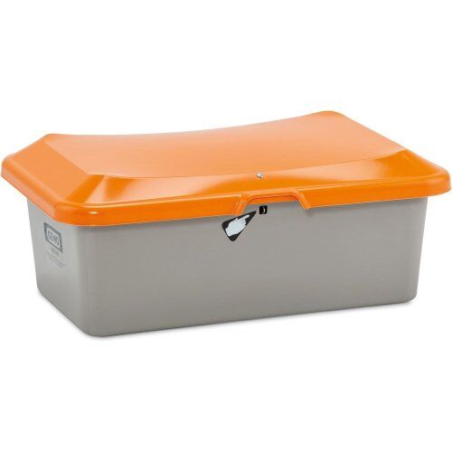  505 - Streugutbehälter Cemo GFK-Streugutbehälter PLUS3 100 l oh. Entnahmeöffnung, grau/orange 12384947