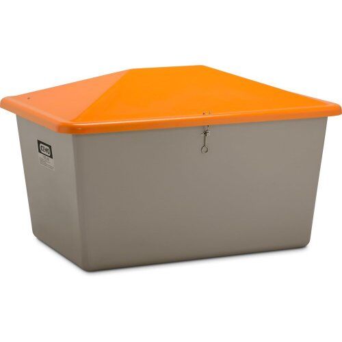  505 - Streugutbehälter Cemo Streugutbehälter 1100 l m. Entnahme, grau/orange 12384995