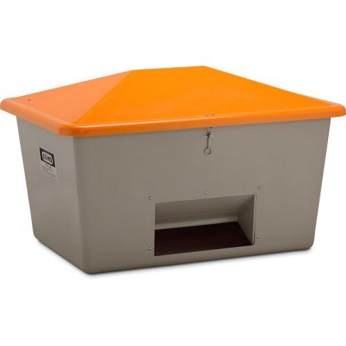  505 - Streugutbehälter Cemo Streugutbehälter 1100 l m. Entnahme, grau/orange 12384996