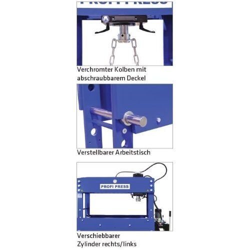  Serie WPMEH - Pressleistung bis 300 t ELMAG Hydraulische Werkstattpresse XL PREMIUM WPMEH 200/2 (D=1300mm) 12419135