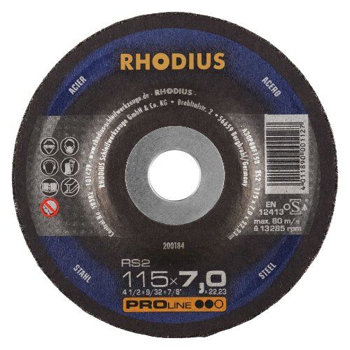  Schruppschleifscheibe Schruppscheibe RS2 115 x 7,0mm Stahl Rhodius 12460482