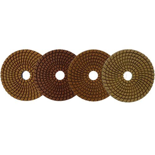  91 - 4-STEP Clever Diamant SCHLEIFPAD 91-4-STEP, Ø 100 mm, Klett, K50/60, blau 12387160