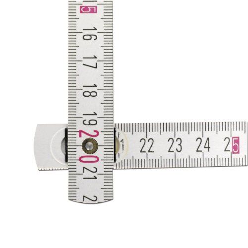  Holz-Gliedermaßstäbe Stabila Holz-Gliedermaßstab Type 1407 GEO, 2 m, weiß, metrische Skala / Geo-Skalierung, mit Winkelschema, PEFC-zertifiziert 12383147
