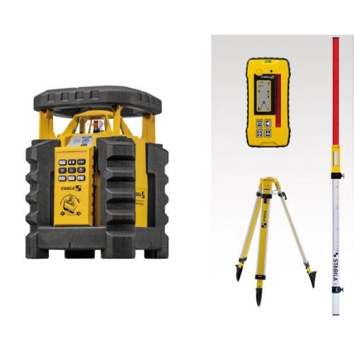 Rotationslaser Stabila Rotationslaser LAR 350 mit manueller 2-Achsen-Neigung, 9-teiliges Set 12383404
