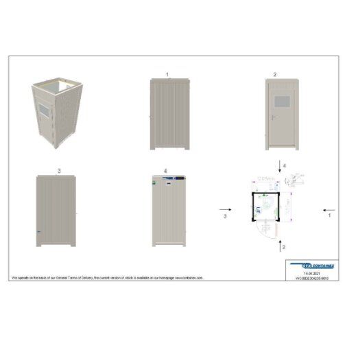  Sanitärboxen Containex 5' WC-BOX inkl. 5l-Untertischspeicher - weiß 1238802
