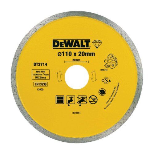  DE Sintered Blades- Tiles Diamanttrennscheibe DWC410 Fliesen 110mm 12388979