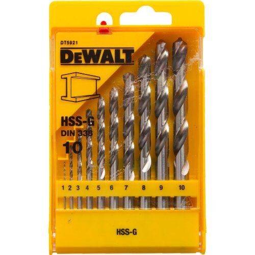  HSS-G  Metallbohrer DIN 338 - Sets Metallbohrer-Set 10-tlg. HSS-G 12389706