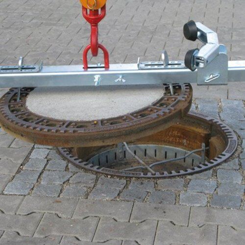  Krangreifer, Hebegeräte & Zangen Rahmengreifer 1552.01 Öffnungsweite 750-785 mm Backenlänge 80 mm,verzinkt Tragfähigkeit 200 kg 12391666