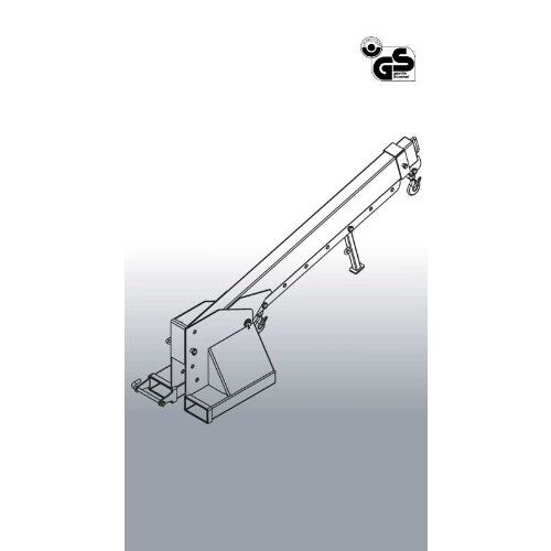  2082 Kranarm Kranarm 2082.02, verzinkt Traglast 5000 kg bei 700 mm Auslage max. 3700 mm höhenverstellbar 12391776
