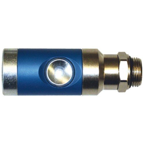  Sicherheits-Entlüftungskupplungen ELMAG Sicherheitskupplung AG 3/8" m. Druckknopf u. Drehgelenk DN 7,4, 1 Stk. Pack., SB 12410963