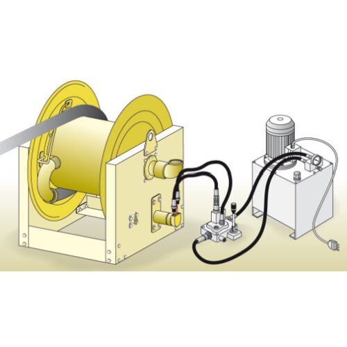  Hydraulischer Antrieb ELMAG INDUSTRIE Schlauchaufroller Serie 700 / L 550 Hydraulischer Antrieb, f. Öl u. ähnl.Produkte, 70 bar 12411869