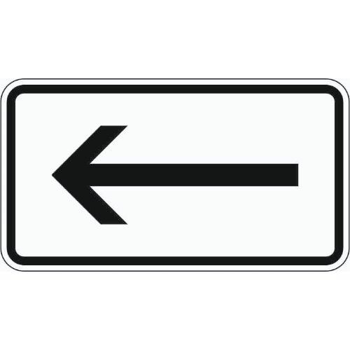  Zusatzzeichen Verkehrszeichen 1000-10 Richtung, linksw. 412x750 mm, Alu 2 mm, RA3 12357585