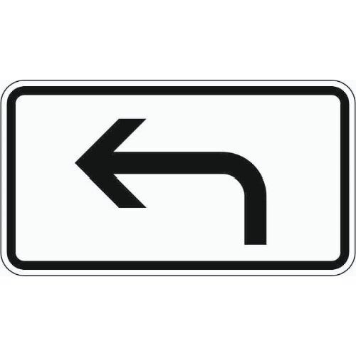  Verkehrsschilder und Straßenschilder ADCO Verkehrszeichen 1000-11 Richtung der Gefahrenstelle, linksw. 330x600 mm, Alu 2 mm, RA2 12355895