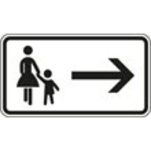  Verkehrsschilder und Straßenschilder ADCO Verkehrszeichen 1000-22 Fußgänger Gehweg gegenü. benutzen, rechtsw. 330x600 mm, Alu 2 mm, RA2 12355860