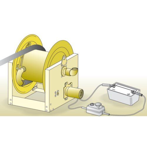  Elektrischer Antrieb ELMAG INDUSTRIE Schlauchaufroller Serie 700 / L 690 Elektrischer Antrieb 24V, f. Öl u. ähnl.Produkte, 70 bar 12411983