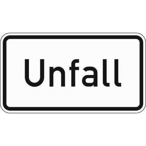  Zusatzzeichen Verkehrszeichen 1007-50 Unfall 412x750 mm, Alu 2 mm, RA1 12358070