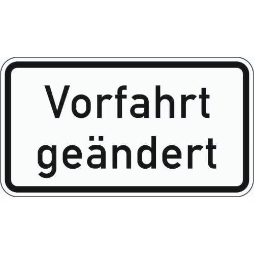  Zusatzzeichen Verkehrszeichen 1008-30 Vorfahrt geändert 231x420 mm, Alu 2 mm, RA2 12358746
