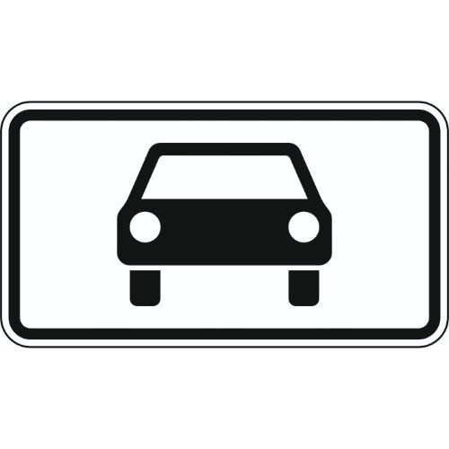  Zusatzzeichen Verkehrszeichen 1010-50 Kraftwagen u.sonstige mehrsp. Fahrzeuge 231x420 mm, Alu 2 mm, RA2 12357704