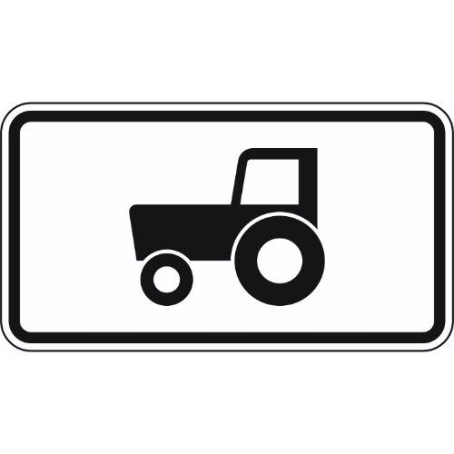  Zusatzzeichen Verkehrszeichen 1010-61 Kraftfahrzeuge und Züge, die nicht schneller als 25 km/h fahren können oder dürfen 330x600 mm, Alu 2 mm, RA3 12357692