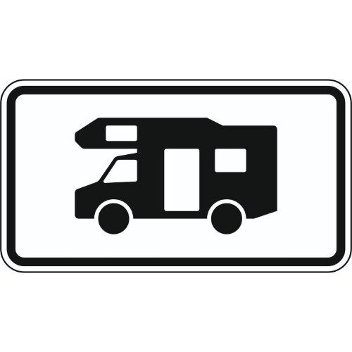  Zusatzzeichen Verkehrszeichen 1010-67 Wohnmobile 412x750 mm, Alu 2 mm, RA3 12358382