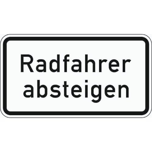  Verkehrsschilder und Straßenschilder ADCO Verkehrszeichen 1012-32 Radfahrer absteigen 330x600 mm, Alu 2 mm, RA2 12355923