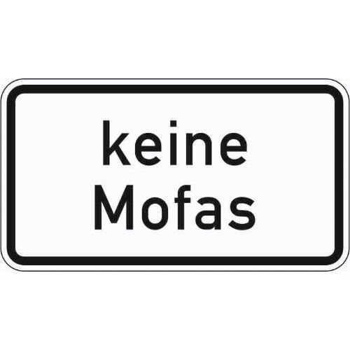  Zusatzzeichen Verkehrszeichen 1012-33 keine Mofas 231x420 mm, Alu 2 mm, RA2 12358033