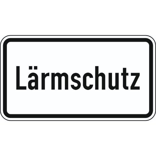  Zusatzzeichen Verkehrszeichen 1012-36 Lärmschutz 412x750 mm, Alu 2 mm, RA1 12357854