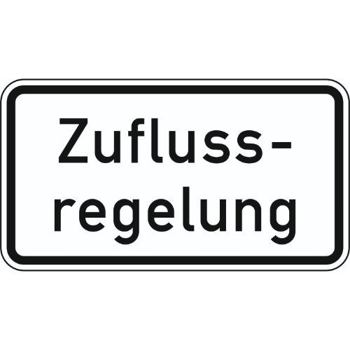  Zusatzzeichen Verkehrszeichen 1012-37 Zuflussregelung 330x600 mm, Alu 2 mm, RA3 12358544