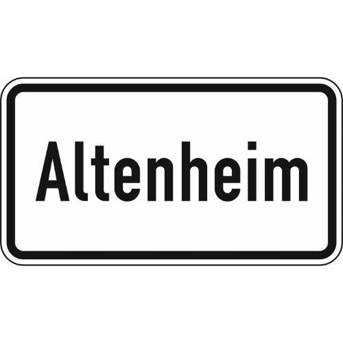  Zusatzzeichen Verkehrszeichen 1012-52 Altenheim 231x420 mm, Alu 2 mm, RA2 12357851