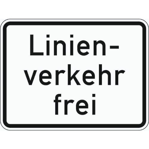  Zusatzzeichen Verkehrszeichen 1026-32 Linienverkehr frei 450x600 mm, Alu 2 mm, RA2 12357473