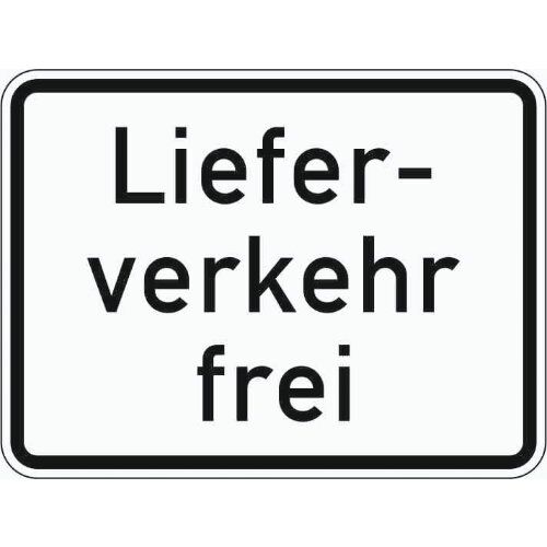  Zusatzzeichen Verkehrszeichen 1026-35 Lieferverkehr frei 315x420 mm, Alu 2 mm, RA3 12357647