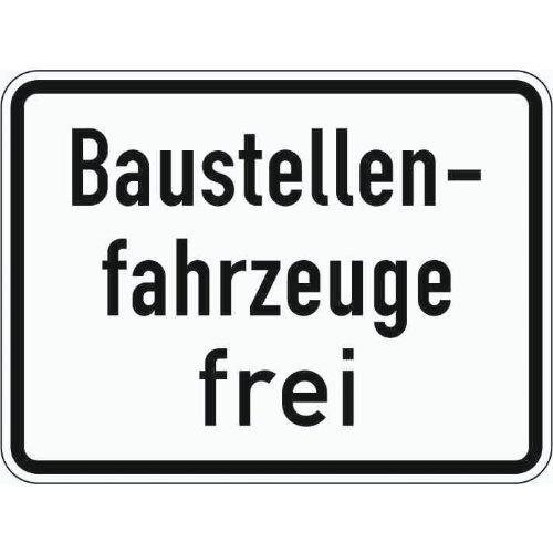  Verkehrsschilder und Straßenschilder ADCO Verkehrszeichen 1028-30 Baustellenfahrzeuge frei 450x600 mm, Alu 2 mm, RA2 12355876