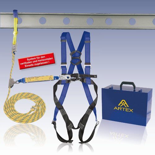  für den Dachdecker Artex Auffangsystem Dachdeckerset, Seillänge 20 m, AX 20, ASK 1 20 m, Bandschl. 2 m, Koffer 12361852