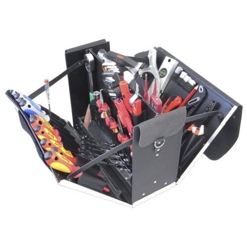  Elektro-Werkzeugsortiment in Ledertasche Ledertasche 12-L1, kpl. m. Elektro-Service-Werkzeugpaket 12, 45tlg 12361445