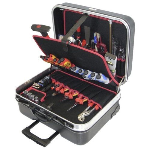  Elektro-Werkzeugsortiment in Hartschalentrolley Hartschalen-Trolley 13-HT, kpl. m. Elektro-Service-Werkzeugpaket 13, 45tlg 12361450