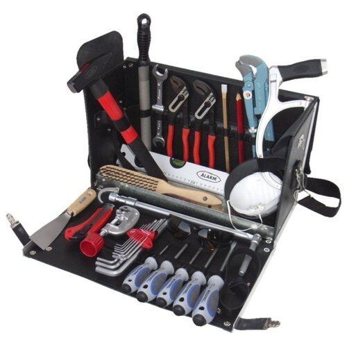  Sanitär-Werkzeugsortiment in Ledertasche Ledertasche 3-L3, kpl. m. Sanitär-Azubi-Werkzeugpaket 3, 26tlg 12361460