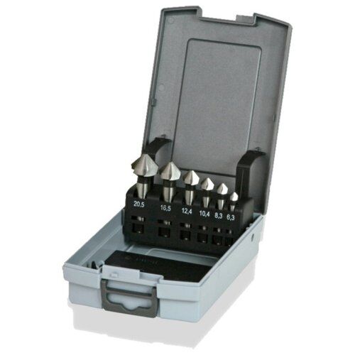  Kegel-/Entgrater-Satz HSS HSS-Kegel- und Entgratsenker-Kassette DIN 335 C 6tlg 12361387