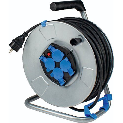  Kabeltrommeln für den Innenbereich Kabeltrommel Metall as-Schwabe Metall-Kabeltrommel Ø 285mm, 50m H05VV-F 3G1,5, IP20 12362235