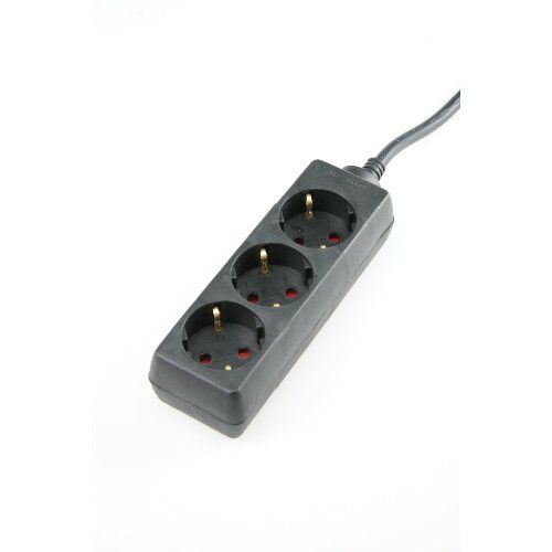  Steckdosenleisten as-Schwabe Steckdosenleiste 3-fach, 3m, schwarz, H05VV-F 3G1,5 12362507
