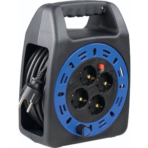  Kabelbox as-Schwabe Kompakttrommel KBS 204T schwarz/blau, 15m H05VV-F 3G1,5, IP20 12362146