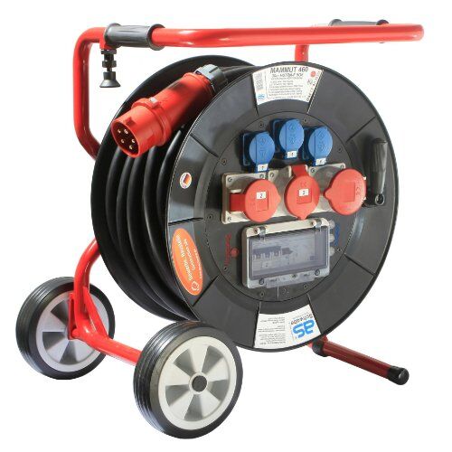  PROFI Kabeltrommel MAMMUT as-Schwabe PROFI-Trommel MAMMUT 460, 30m H07RN-F 5G6 mit Fahrgestell, IP44 12362154