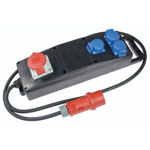  Baustromverteiler Serie S as-Schwabe Vollgummi-Steckdosenleiste S3 400V 16A, 2m H07RN-F 5G2,5 12362117