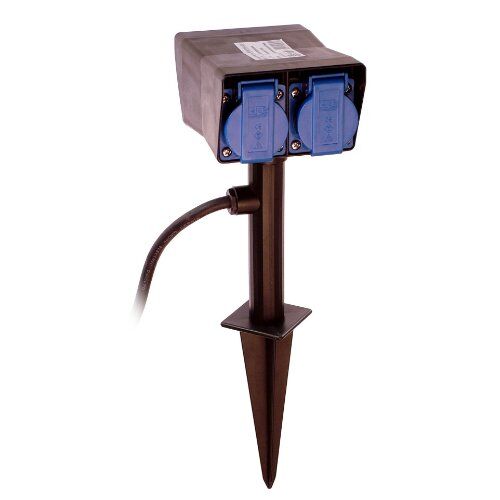 Erdspieße as-Schwabe Erdspieß-Verteilersteckdose 4fach, 2m H07RN-F 3G1,5 , 230V/16A 12362472